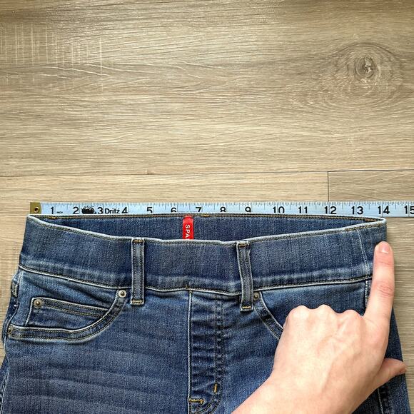 Spanx Seamed Front Wide Leg Jeans Size Small - Picture 12 of 15